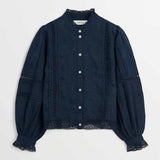 SKALL STUDIO Velina skjorte - Dark Navy