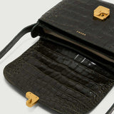 SOEUR Bellissima Mini taske - olive grøn croco