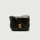 SOEUR Bellissima Mini taske - olive grøn croco