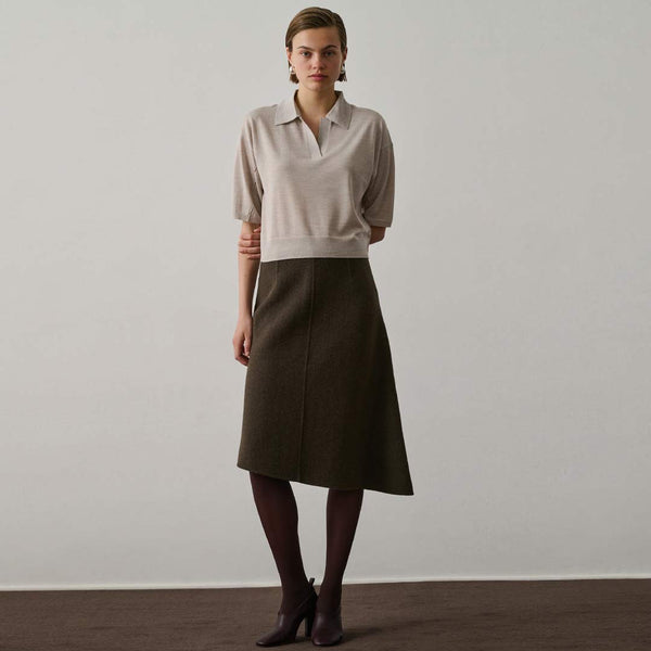 SOEUR Elton polo bluse - off white