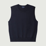 SOEUR Fargo Pullover vest - Navy merino