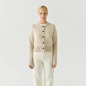SOEUR Virginia cardigan - Ecru melange