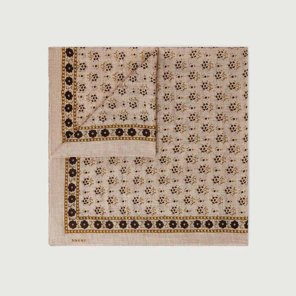 SOEUR Foulard Twill tørklæde - Beige/kaki