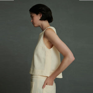 SOEUR Pampa top - creme