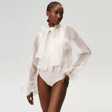 UNDRESS CODE Pure Elegance bodysuit - cream