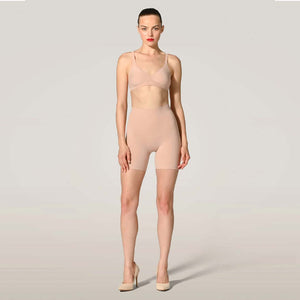 WOLFORD Contour control stretch-cotton shorts - rose