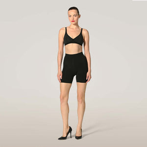 WOLFORD Contour control stretch-cotton shorts - sort