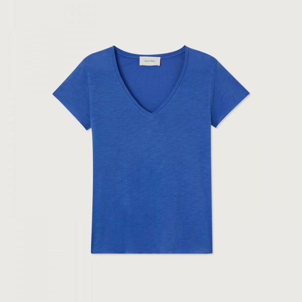 AMERICAN VINTAGE JAC51V t-shirt - Saphir Vintage blå