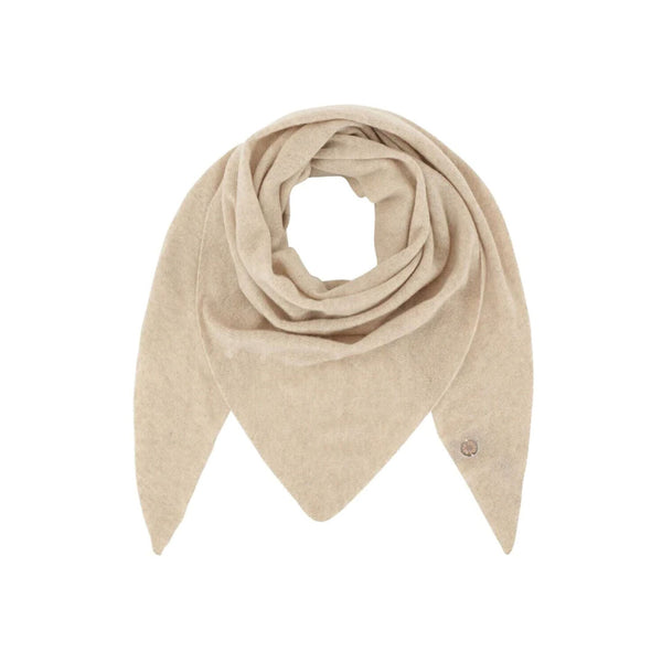 BETA STUDIOS triangle cashmere scarf - camel