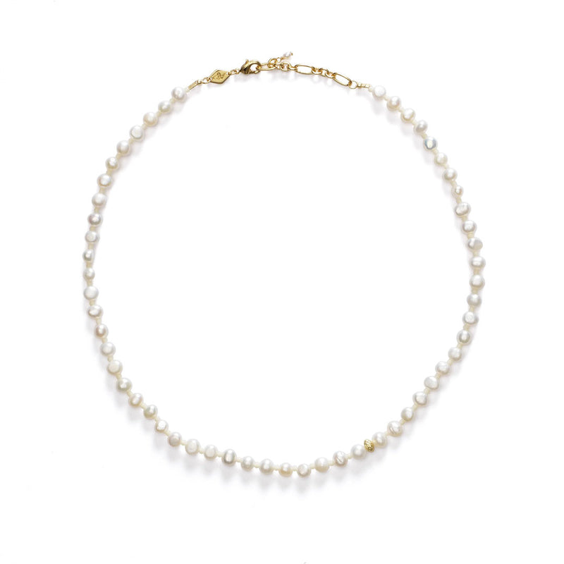 ANNI LU Petit Stellar Pearly halskæde - ferskvands perler