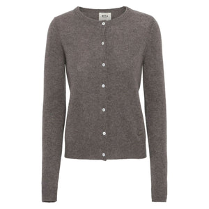 BETA STUDIOS Alice Classic cashmere cardigan - mole gråbrun