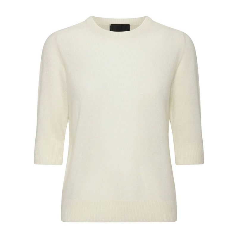 BETA STUDIOS Lady Sleeve cashmere strik - almost white