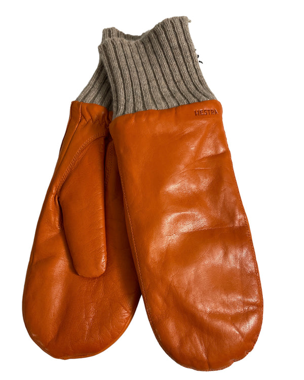 HESTRA Tina 19491 skind vanter - orange skind