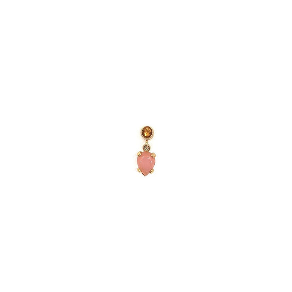 LELEAH Hydra ørering - rosa granat / topaz