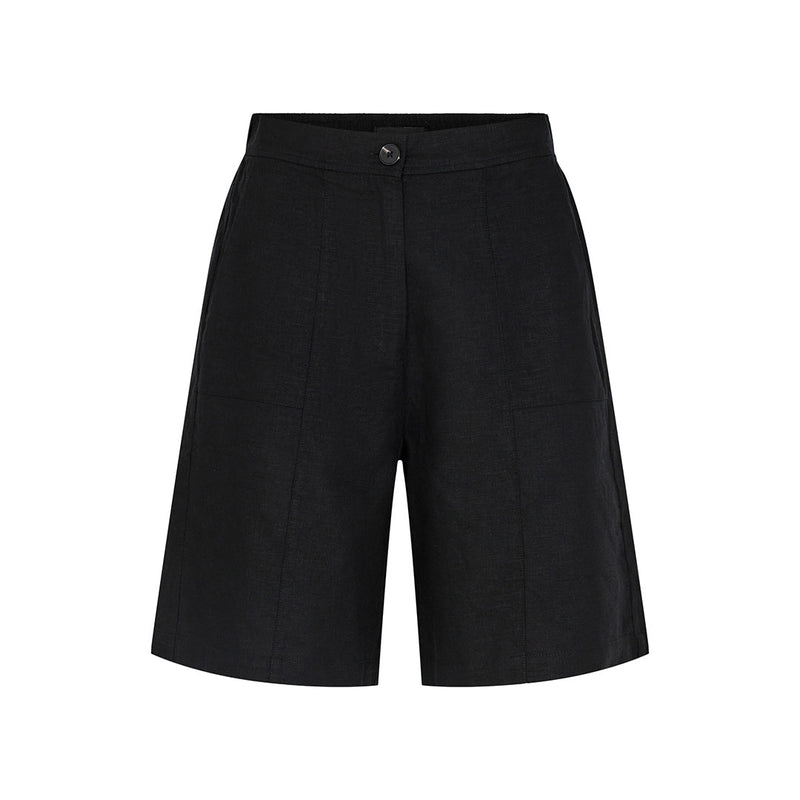 LEVETE ROOM Naja 13 hør shorts - sort