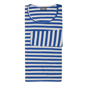 NØRGAARD PÅ STRØGET #101 bluse - Broadway striber klein blå/ecru