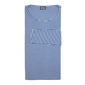 NØRGAARD PÅ STRØGET #101 bluse - klein blå / ecru fine stripe