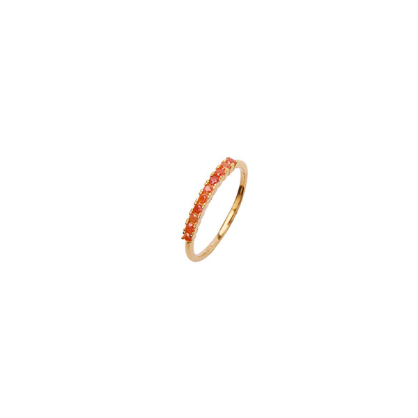 PICO Finley crystal ring - Coral