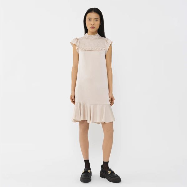 See Chloe feminin cocktail kjole - Abstract White – HAUSFRAU